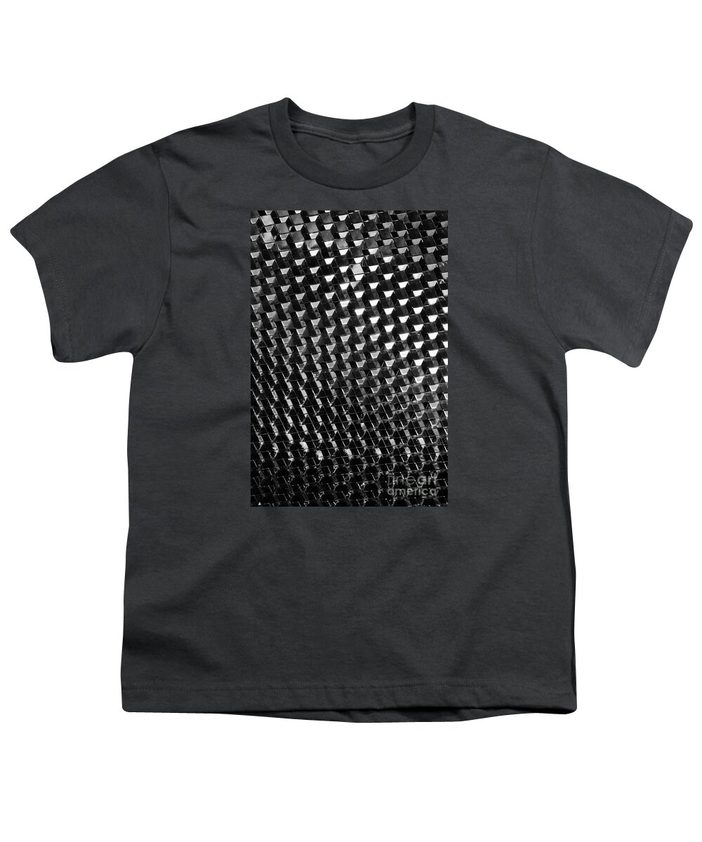 Turn Signal Reflector Auto Automotive Automobile Car Truck Black White Monochrome Youth T-Shirt featuring the photograph Turn Signal C3G 0252 by Ken DePue