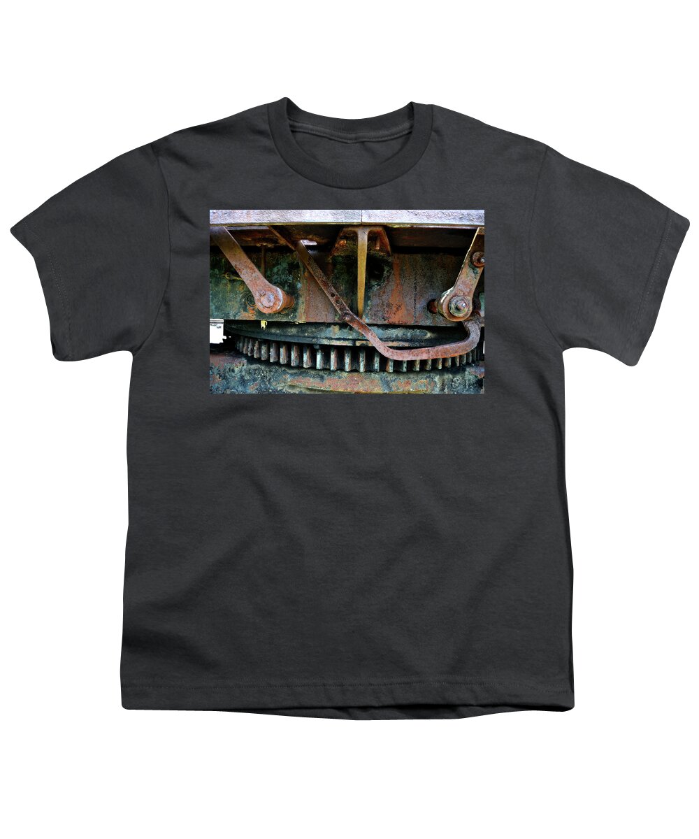 Railroad Youth T-Shirt featuring the photograph Turntable gear by George Taylor