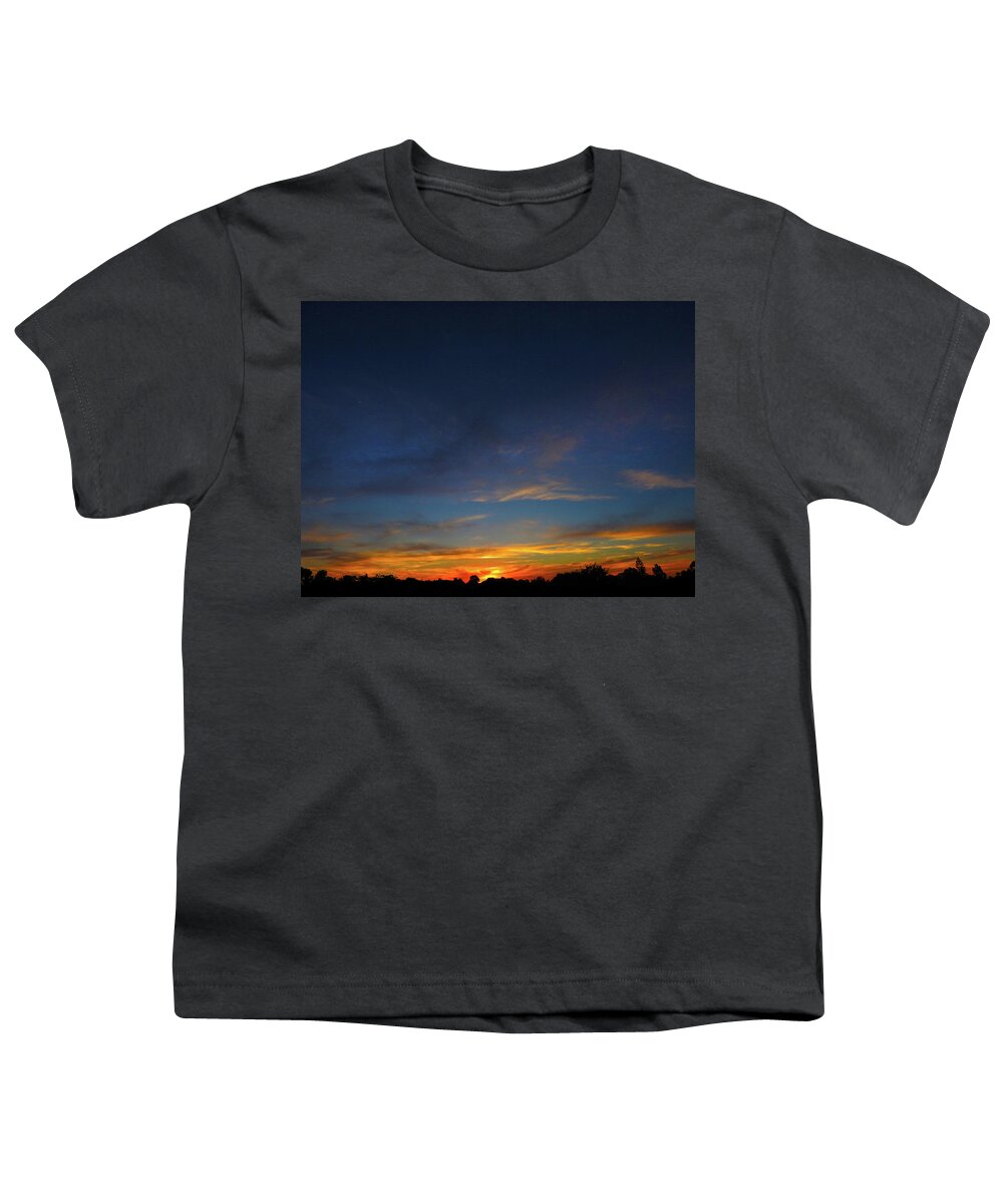 Sunset Youth T-Shirt featuring the photograph Twain Sunset by Mark Blauhoefer
