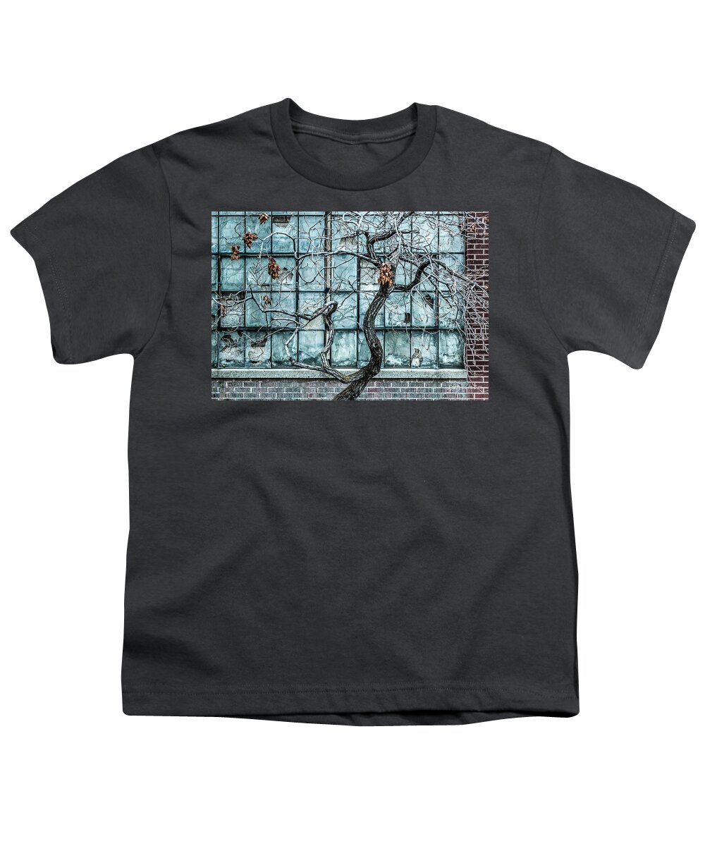 Abstracts Youth T-Shirt featuring the photograph Twisted Decay - Abstract Metaphor by Steven Milner