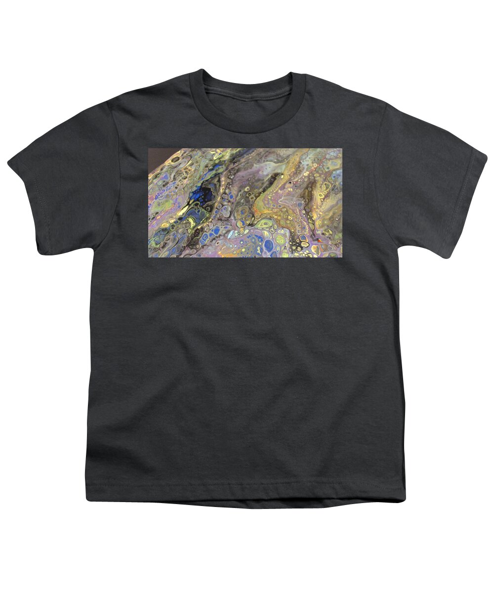 Abstract Youth T-Shirt featuring the painting Uncharted Planet by C Maria Wall