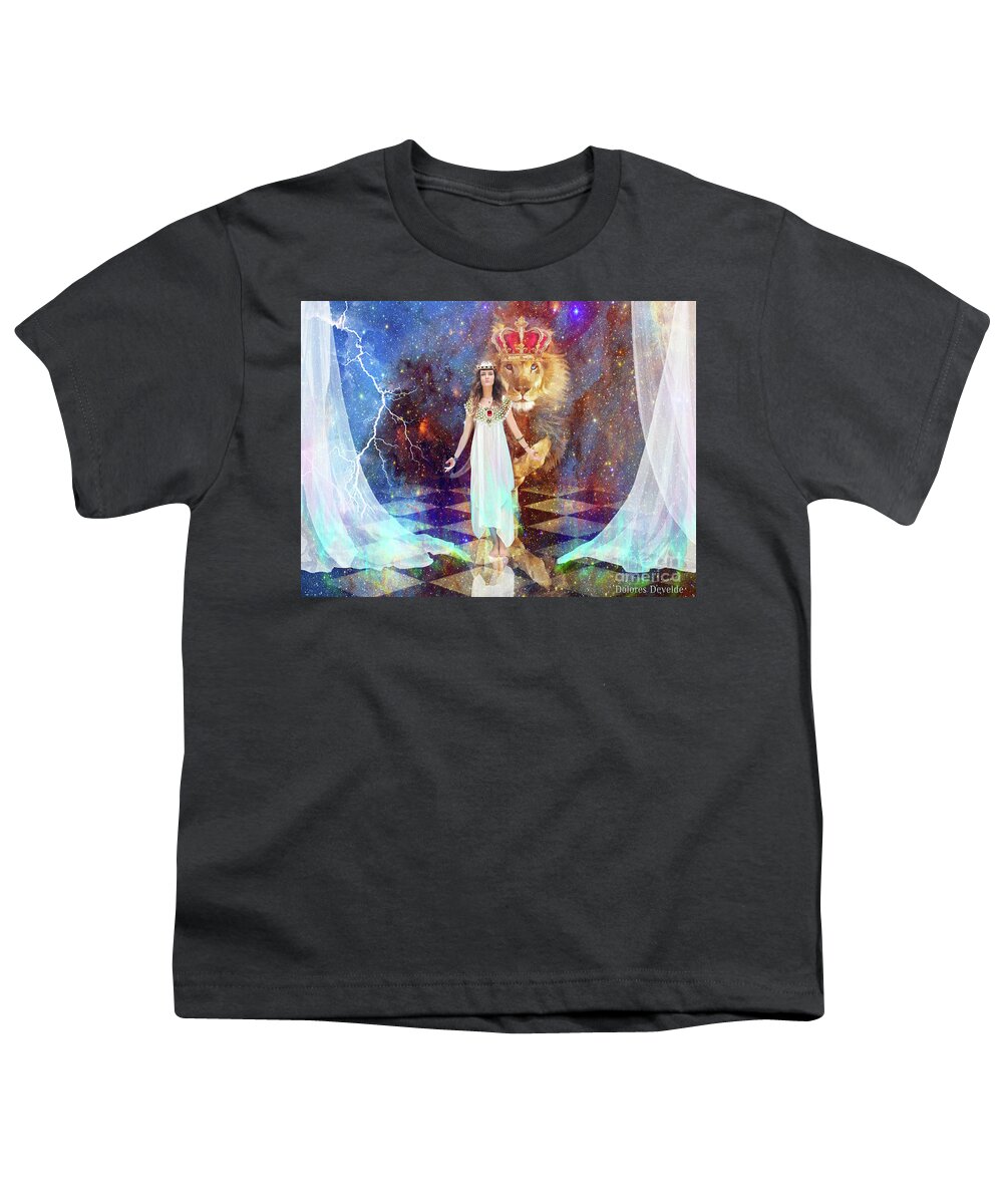 Esther Youth T-Shirt featuring the mixed media Unconditional Surrender  by Dolores Develde