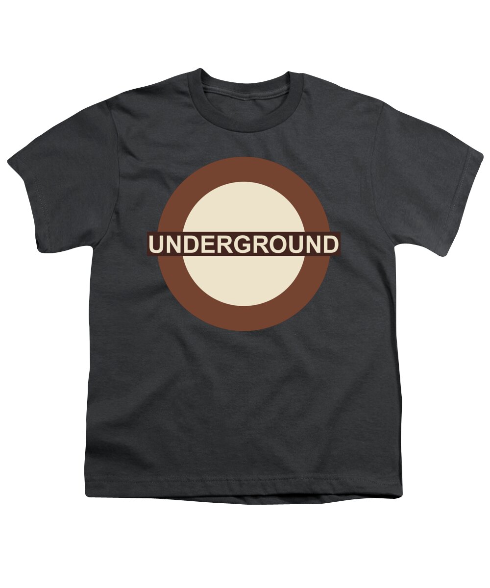 London Youth T-Shirt featuring the digital art Underground75 by Saad Hasnain
