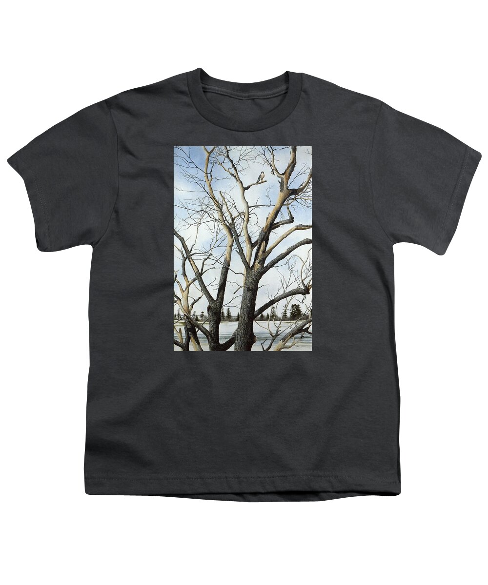 Tree Youth T-Shirt featuring the painting Untitled #1 by Conrad Mieschke