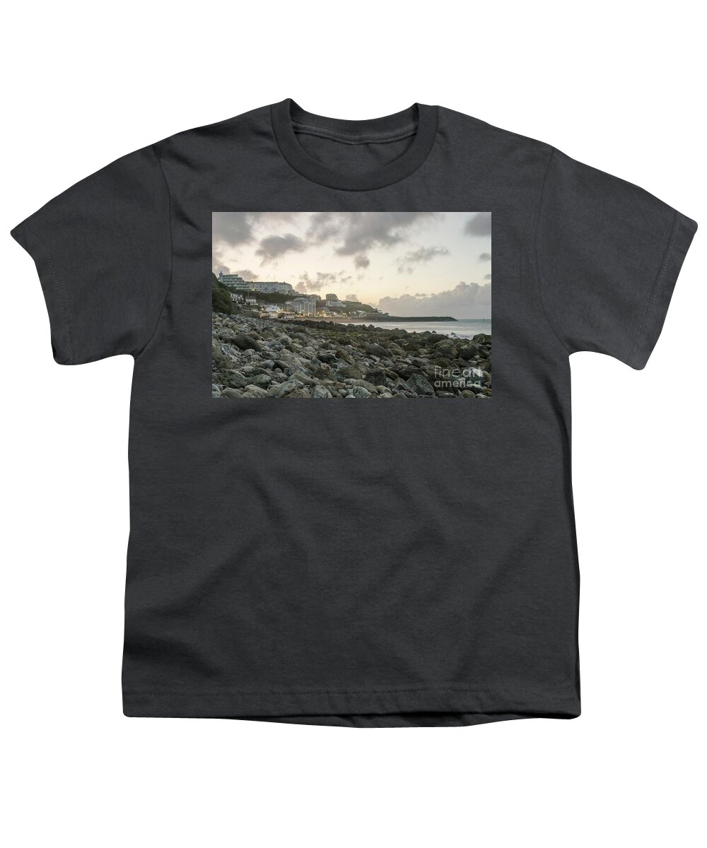 Coast Youth T-Shirt featuring the photograph Ventnor Coast by Clayton Bastiani