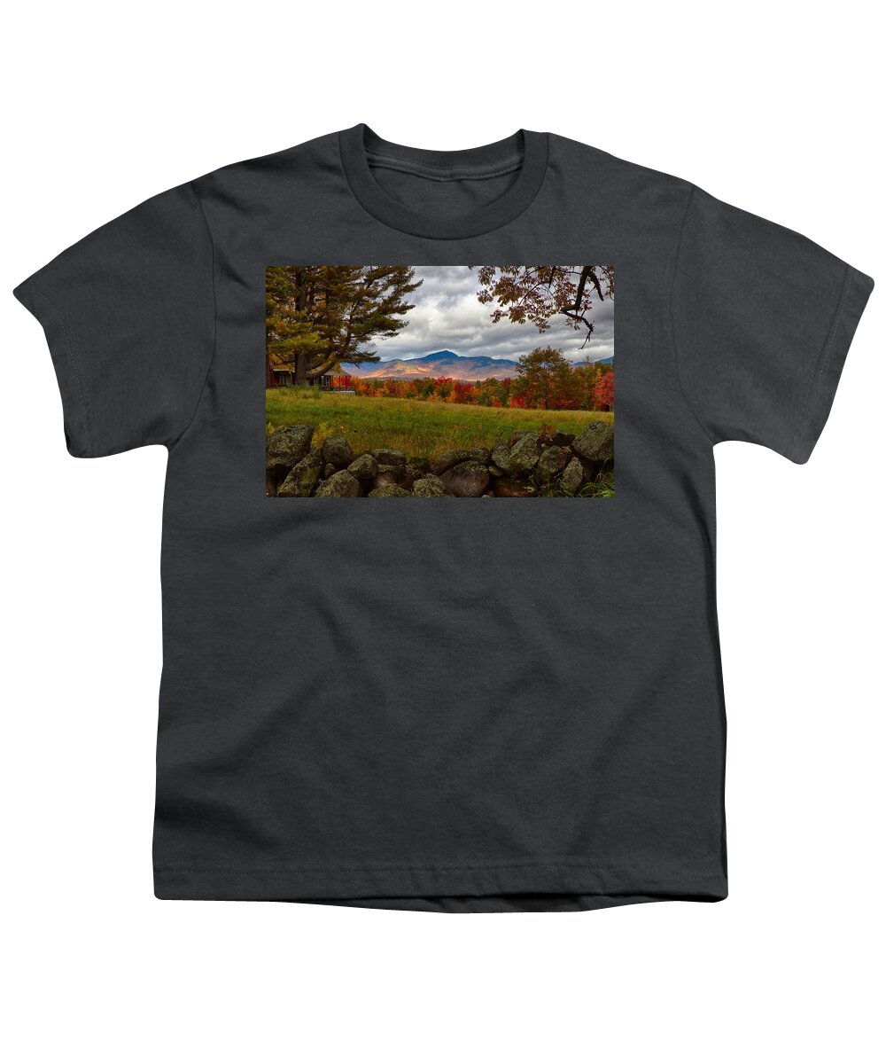 Chocorua Fall Colors Youth T-Shirt featuring the photograph View of the White Mountains by Jeff Folger