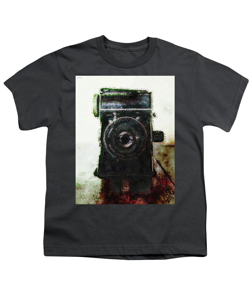 Photography Youth T-Shirt featuring the photograph Vintage Camera by Phil Perkins