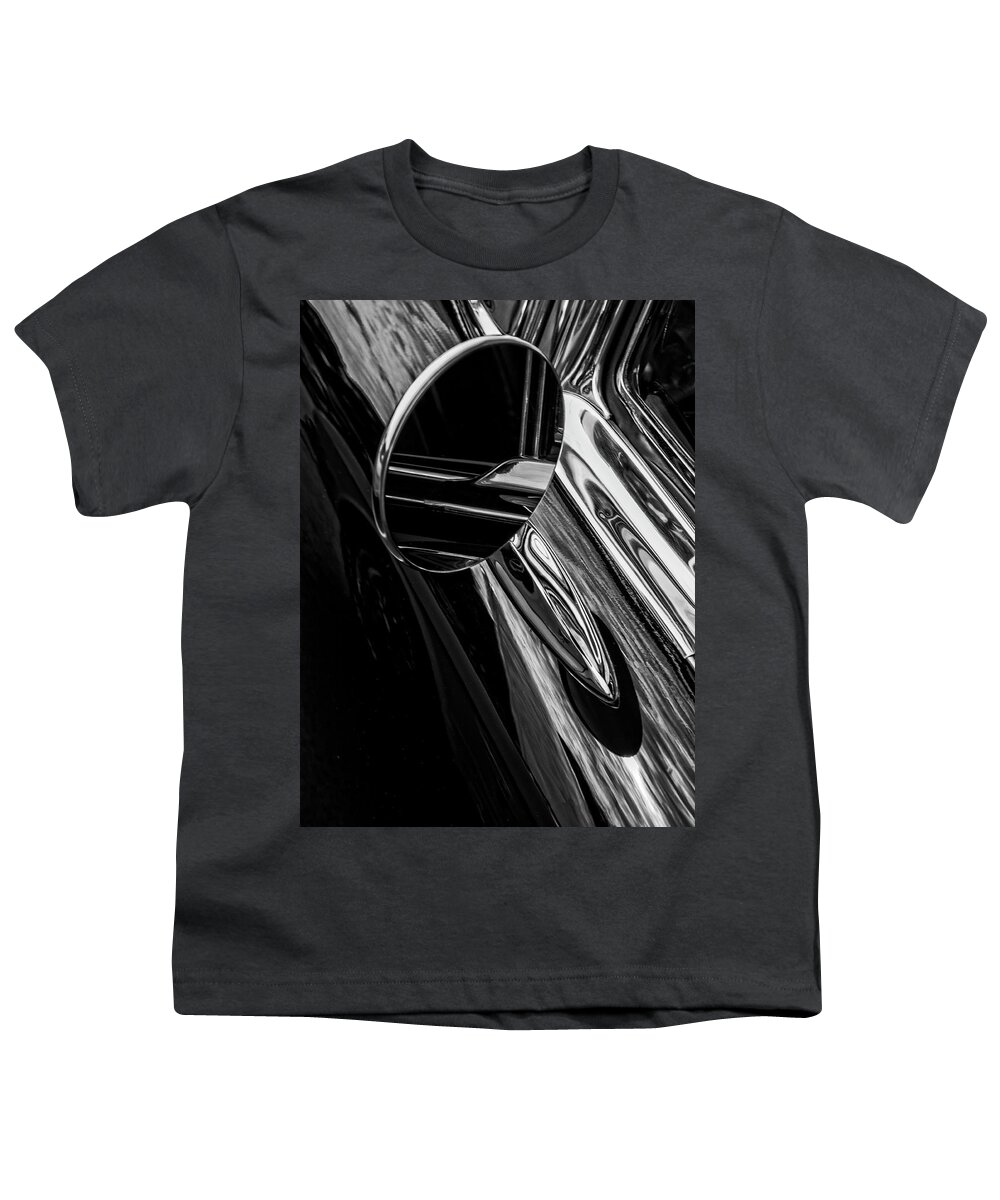 Side Mirror Youth T-Shirt featuring the photograph Vintage Side Mirror by David Kay