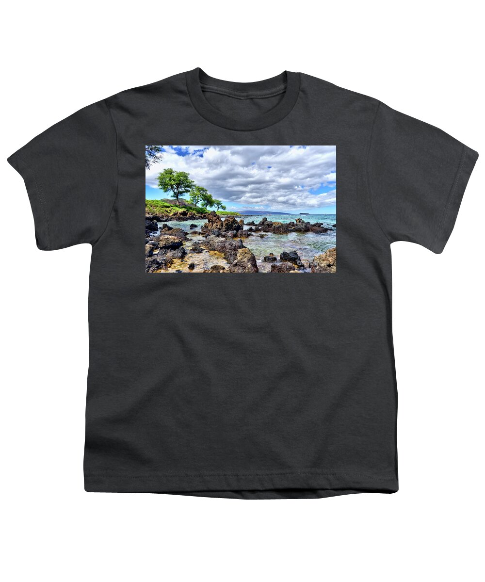 Wailea Youth T-Shirt featuring the photograph Wailea Beach #2 by Eddie Yerkish