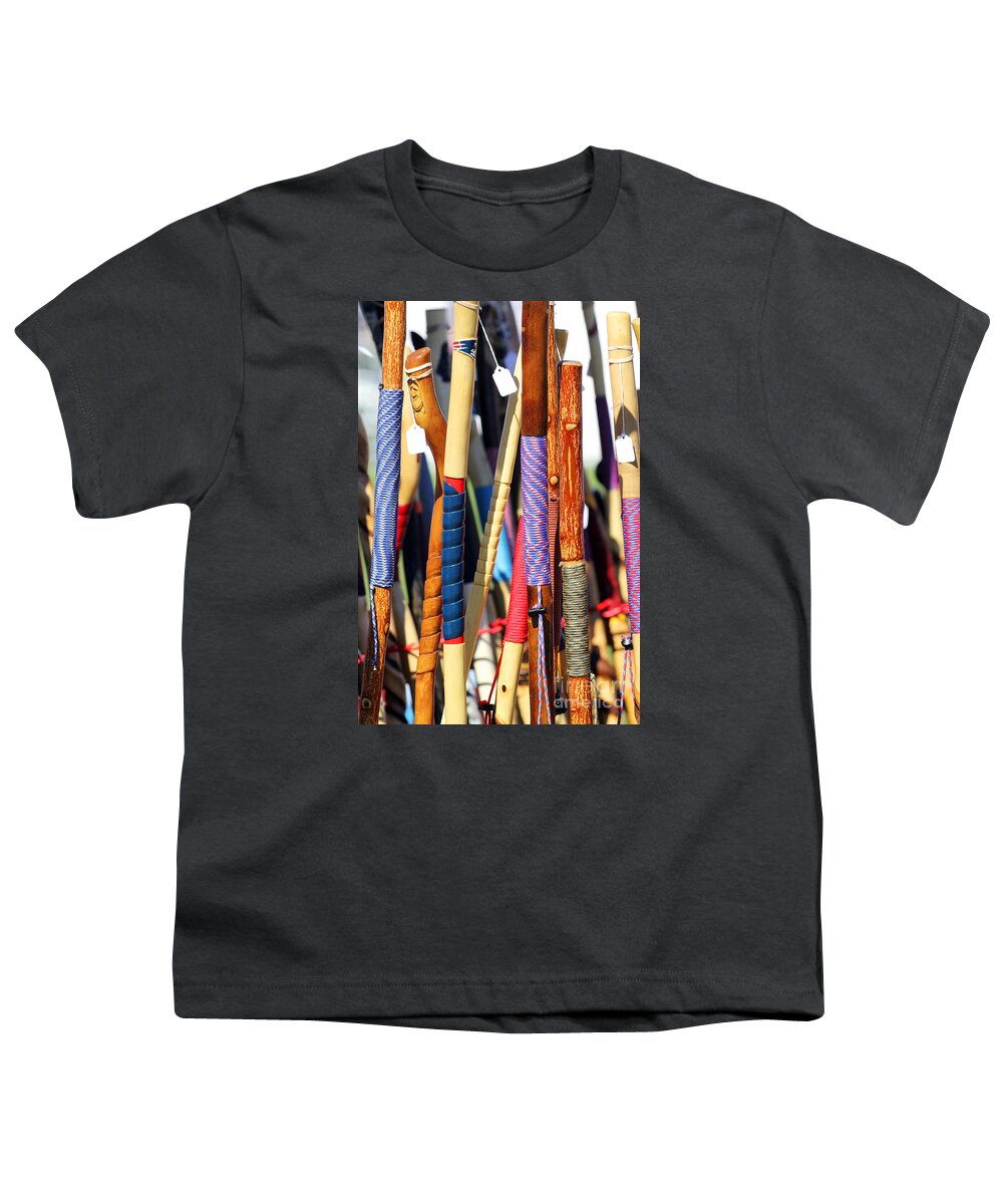 Canes Youth T-Shirt featuring the photograph Walking Sticks by Jennifer Robin