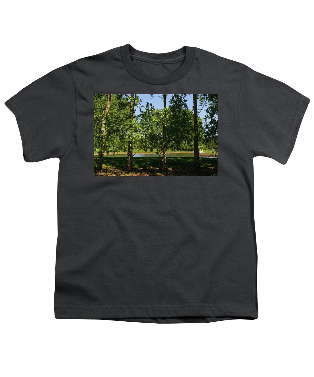 Trees Youth T-Shirt featuring the photograph Walking Trail in Adna Washington by Tikvah's Hope