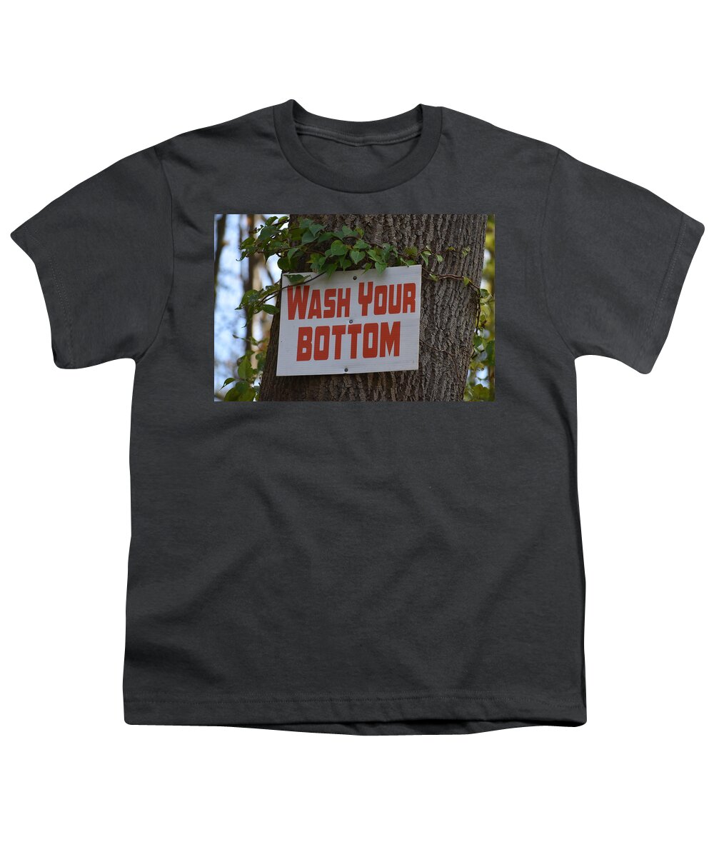 Wash Youth T-Shirt featuring the photograph Wash Your Bottom by Nina Kindred