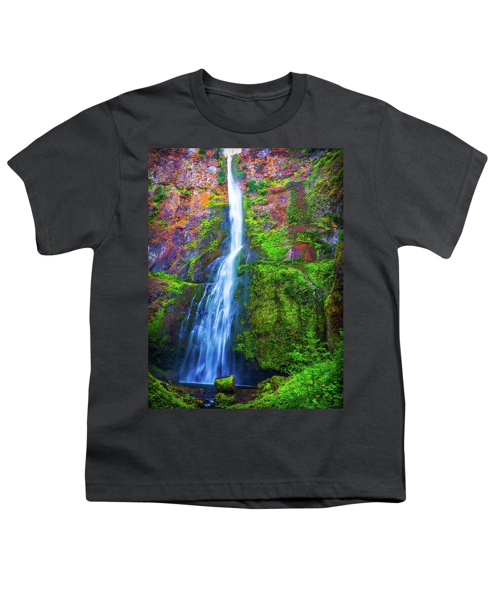 Waterfall Youth T-Shirt featuring the photograph Waterfall 2 by Jason Brooks