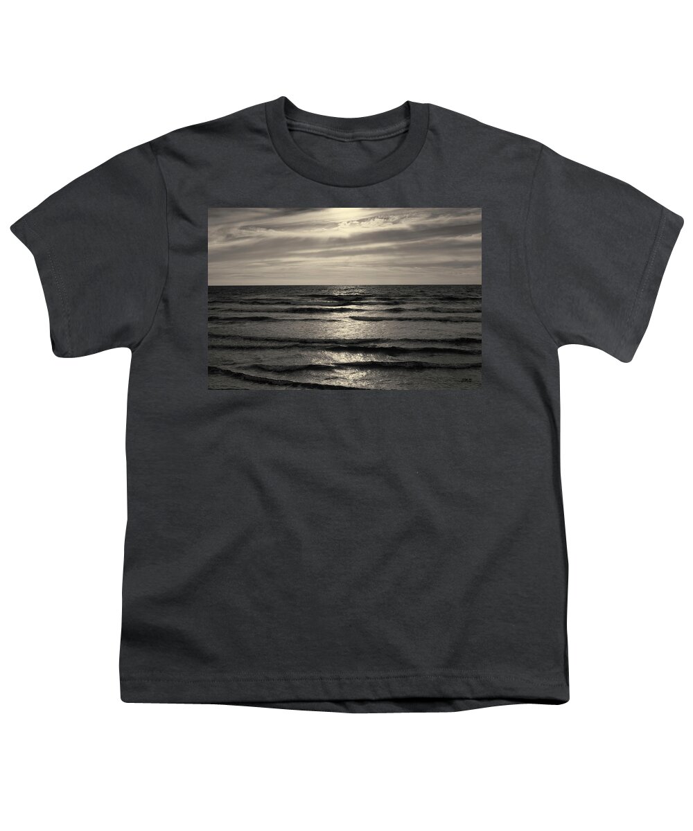 Buzzards Bay Youth T-Shirt featuring the photograph Wave Upon Wave Westport MA I Toned by David Gordon