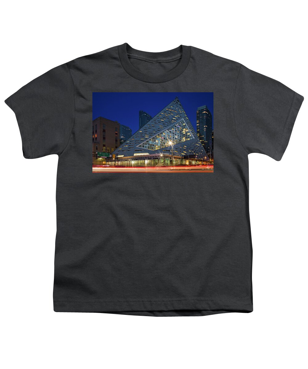 West 57 St Youth T-Shirt featuring the photograph West 57 St NYC by Susan Candelario