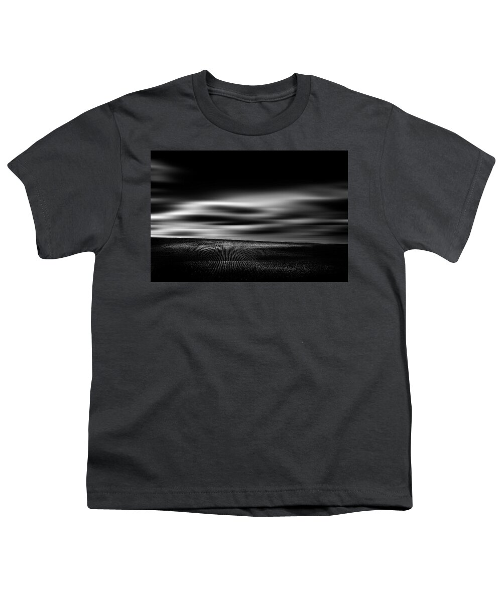 Monochrome Youth T-Shirt featuring the photograph Wheat Abstract by Dan Jurak