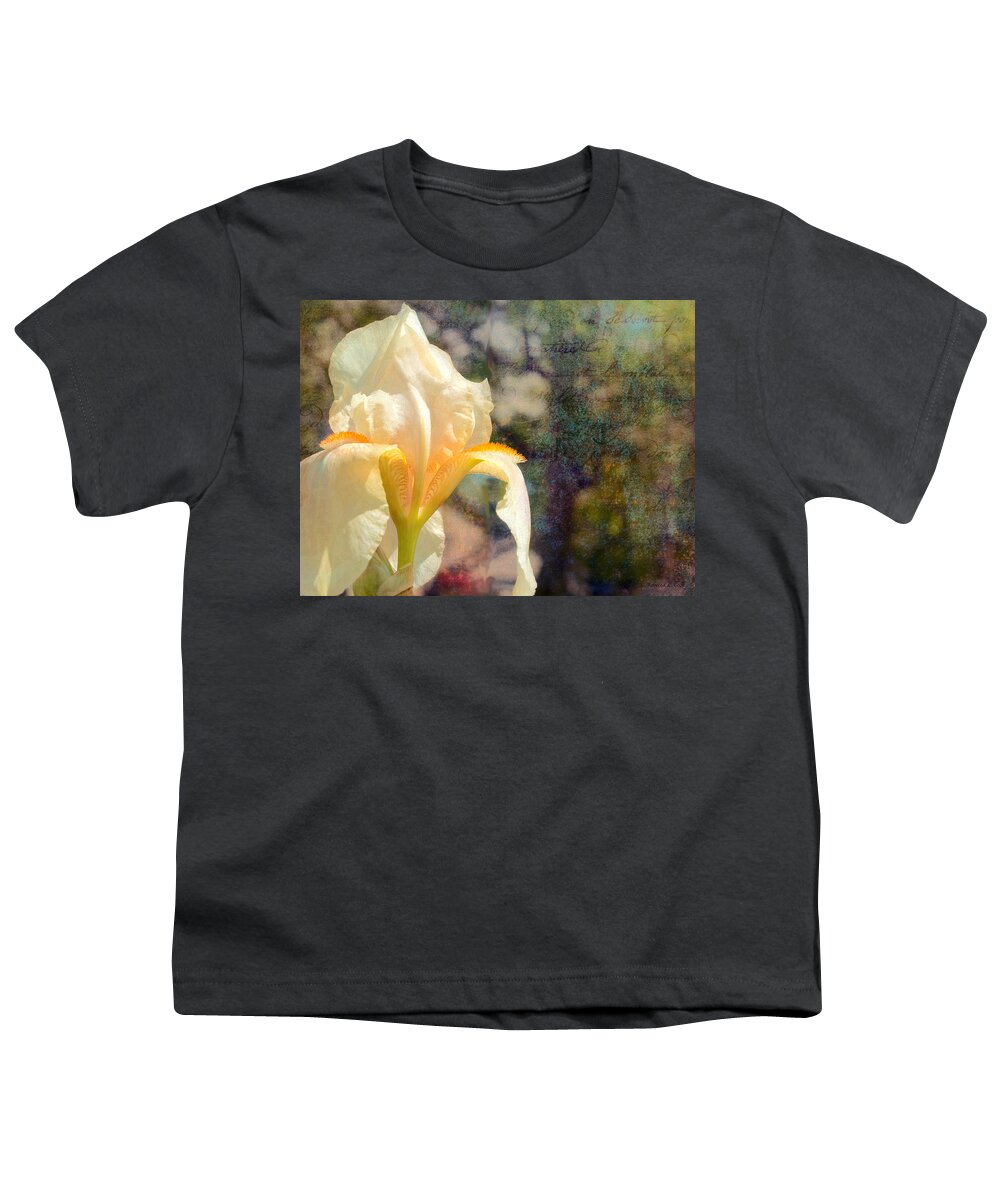 White Iris Youth T-Shirt featuring the photograph White Iris by Bellesouth Studio