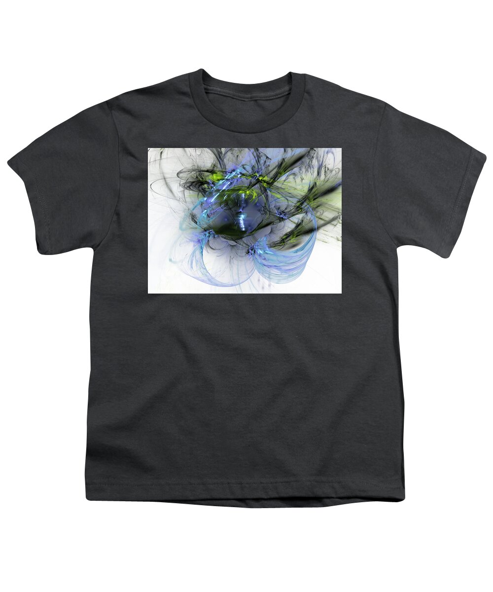Art Youth T-Shirt featuring the digital art Wild Child by Jeff Iverson