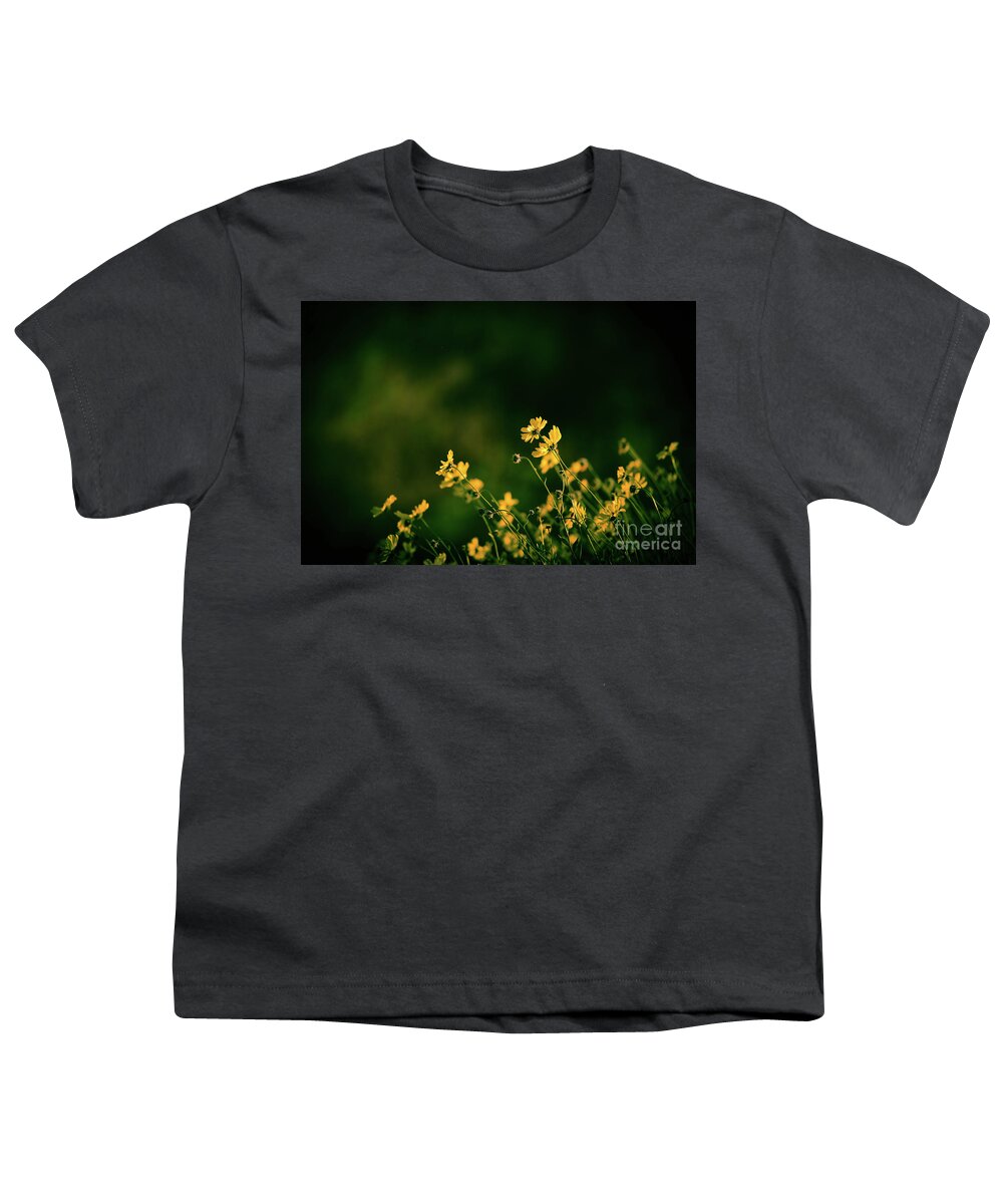 Wild Flowers Youth T-Shirt featuring the photograph Evening Wild Flowers by Kelly Wade