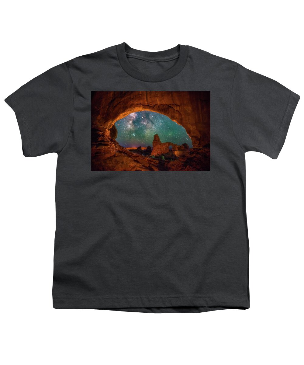 Night Sky Youth T-Shirt featuring the photograph Window to the Heavens by Darren White