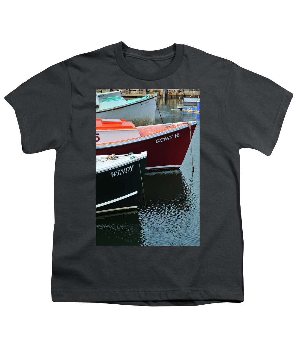 Marine Youth T-Shirt featuring the photograph Windy Beside Genny W by Mike Martin