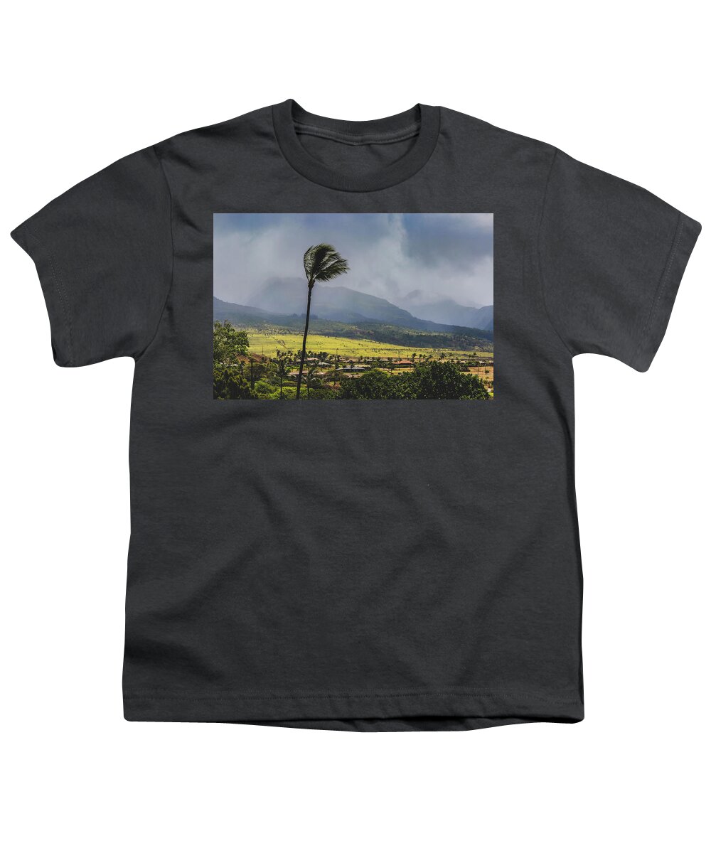 Aloha Youth T-Shirt featuring the photograph Windy day in Maui by Andy Konieczny