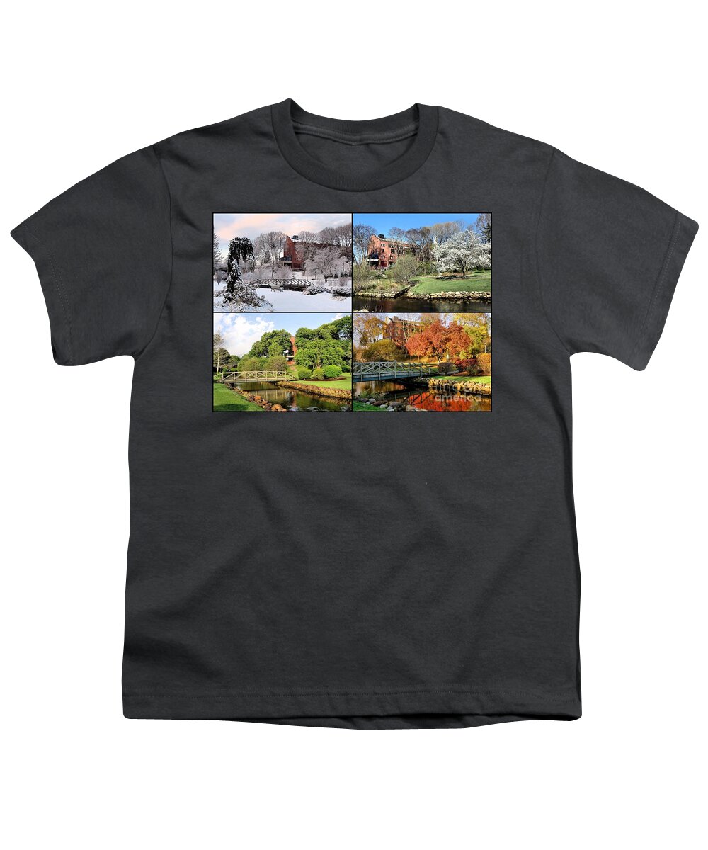 Collage Youth T-Shirt featuring the photograph Winter Spring Summer Fall by Janice Drew