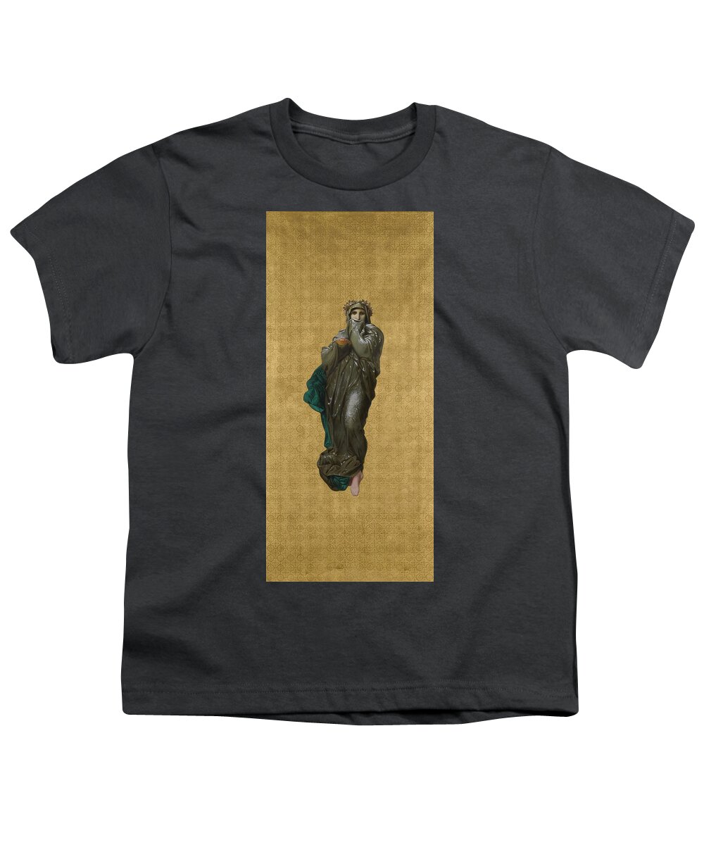William-adolphe Bouguereau Youth T-Shirt featuring the painting Winter by William-Adolphe Bouguereau