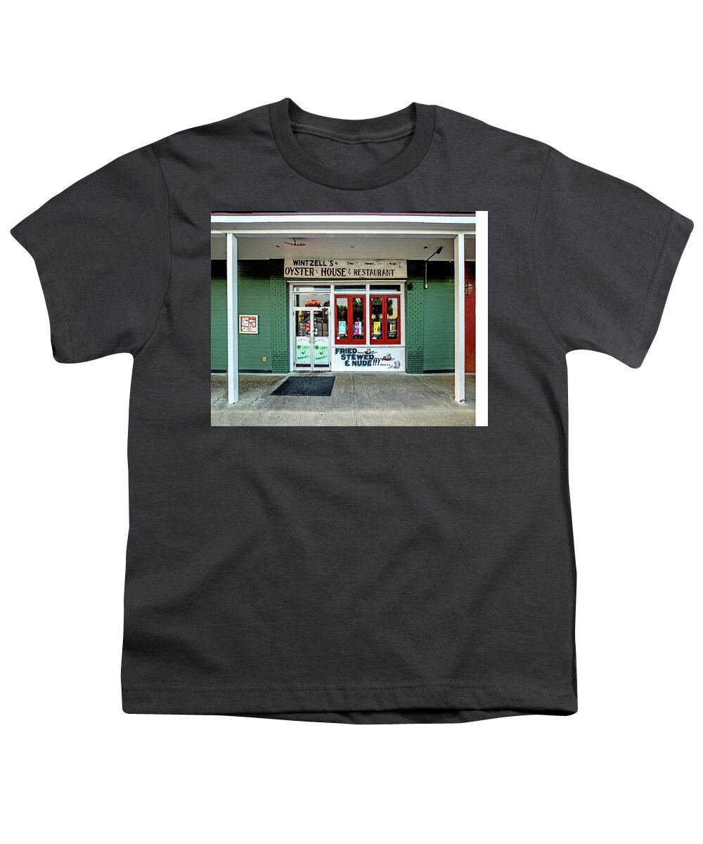 Mobile Youth T-Shirt featuring the digital art Wintzells Front Door in Mobile Alabama by Michael Thomas