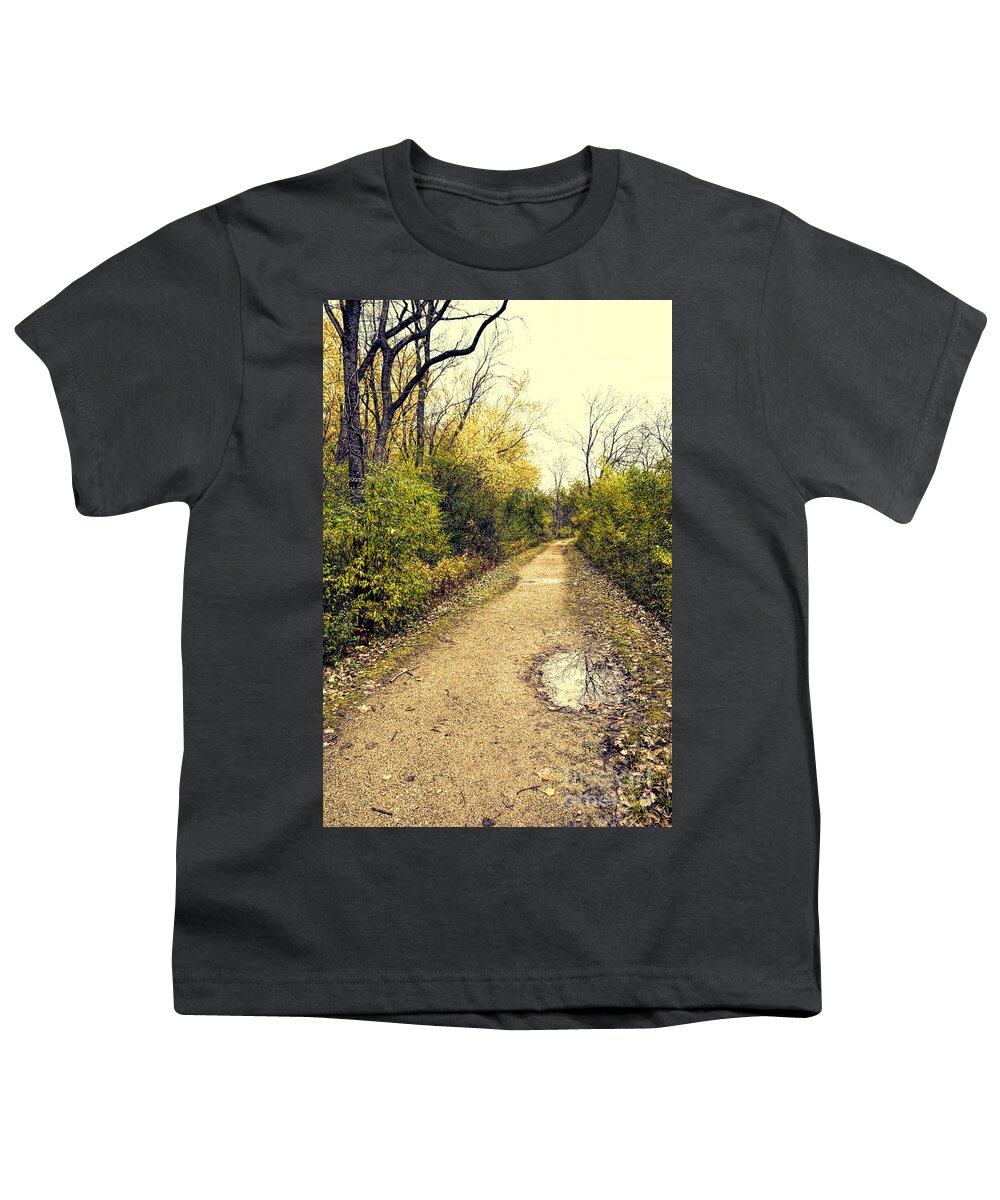 Trail Through The Woods Youth T-Shirt featuring the photograph Wooded Trail by Jill Battaglia