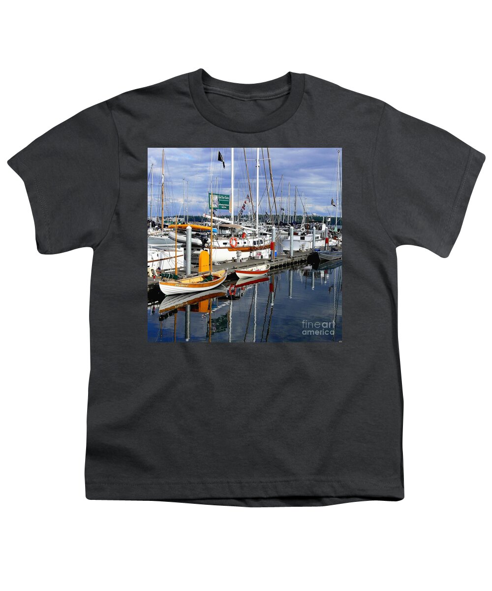 Wooden Boats-boats Youth T-Shirt featuring the photograph Wooden Boats on the Water by Scott Cameron