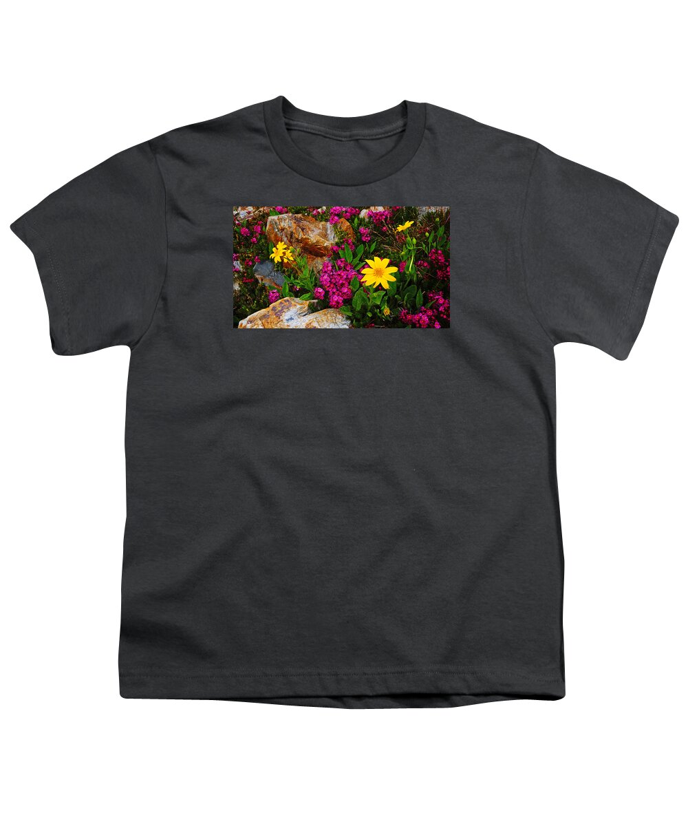 Wildflowers Youth T-Shirt featuring the photograph Yosemite Wildflowers by Lawrence S Richardson Jr