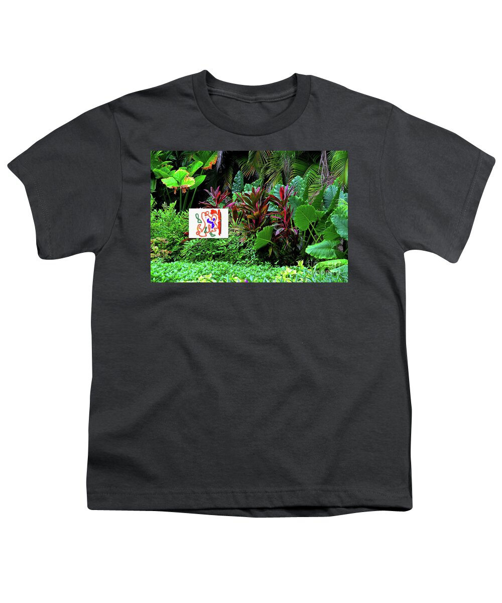 Walter Paul Bebirian Youth T-Shirt featuring the digital art 1-2-2019b by Walter Paul Bebirian