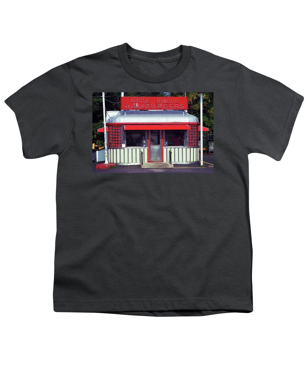 America Youth T-Shirt featuring the photograph Hackensack, NJ - Burger Joint 2018 #2 by Frank Romeo