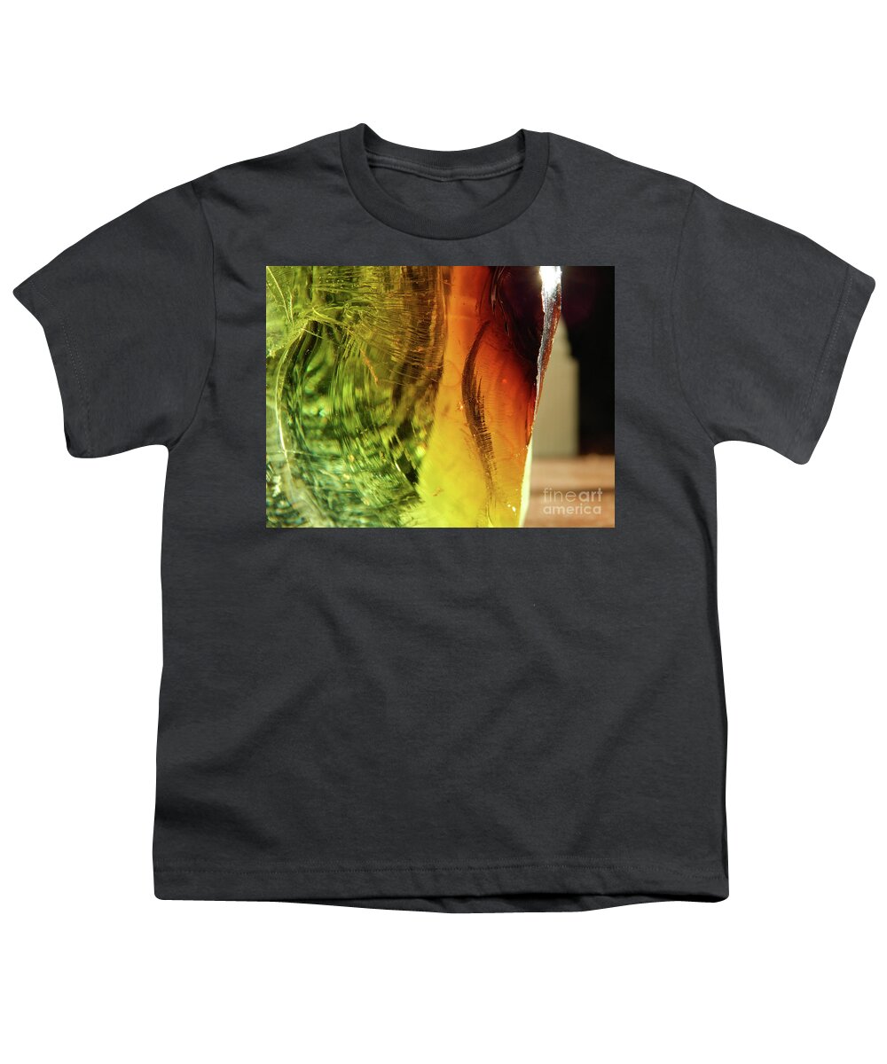 Macro Youth T-Shirt featuring the photograph Macro Glass Reflections #1 by Phil Perkins