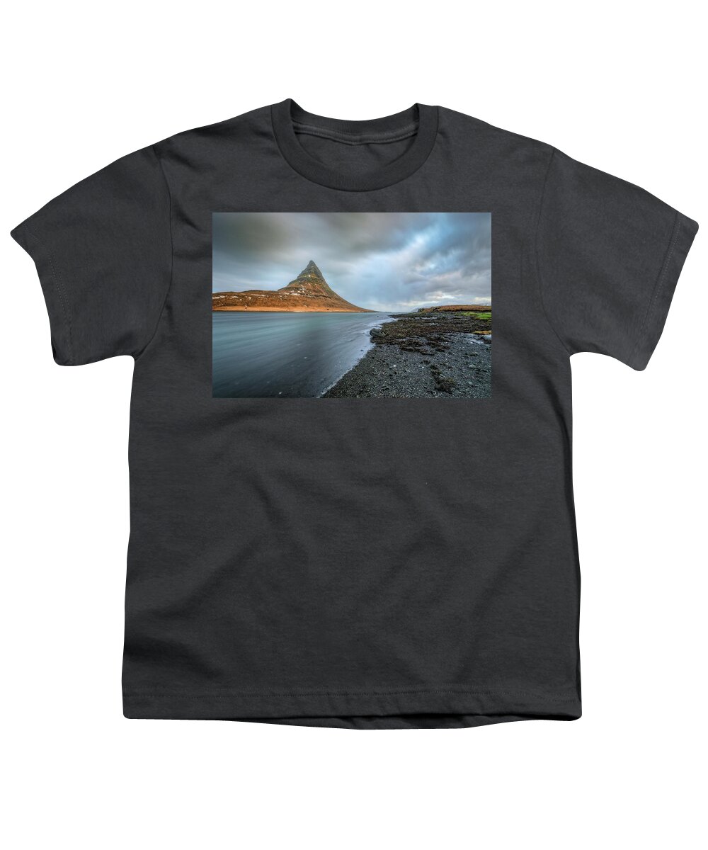 Kirkjufell Youth T-Shirt featuring the photograph Kirkjufell - Iceland #14 by Joana Kruse