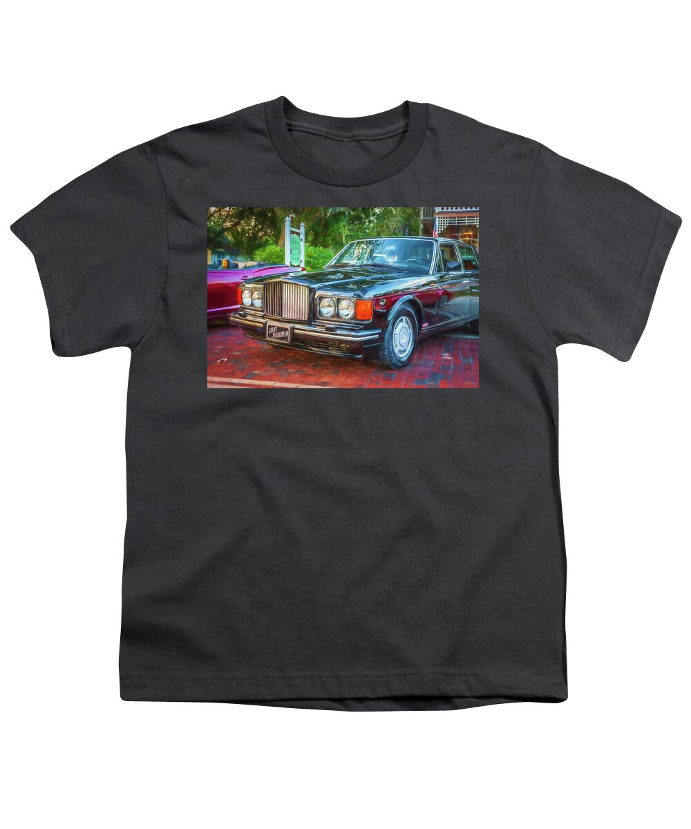 1990 Bentley Youth T-Shirt featuring the photograph 1990 Bentley Turbo R 113 by Rich Franco
