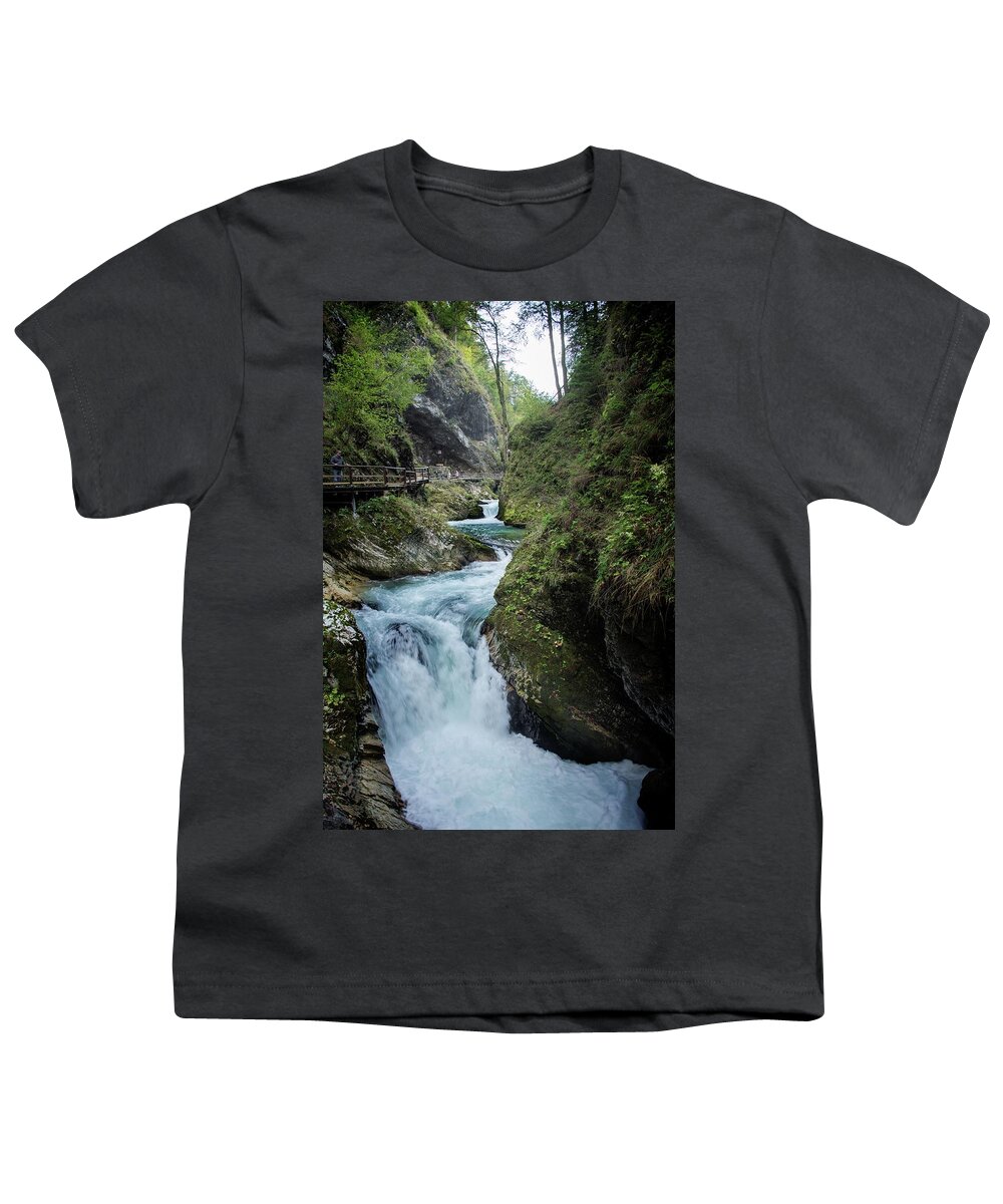 Slovenia Youth T-Shirt featuring the photograph Vintgar Gorge #2 by Robert Grac