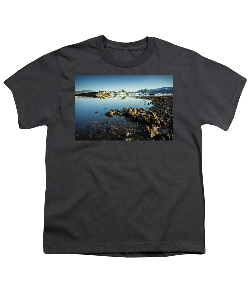 Iceland Youth T-Shirt featuring the photograph Jokulsarlon Lagoon, Iceland #3 by Peter OReilly