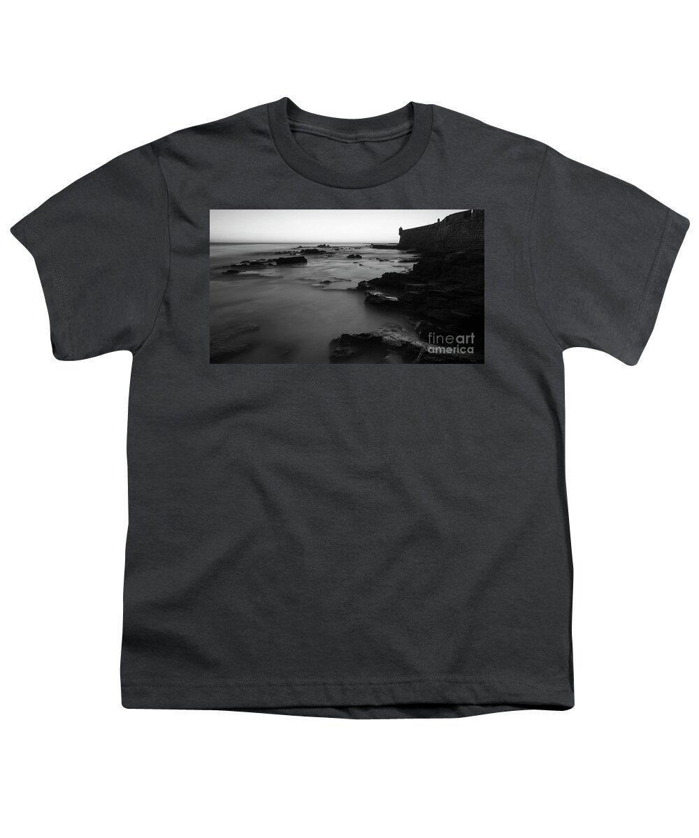 Sky Youth T-Shirt featuring the photograph Rising Tide Saint Sebastian Castle Cadiz Spain #3 by Pablo Avanzini