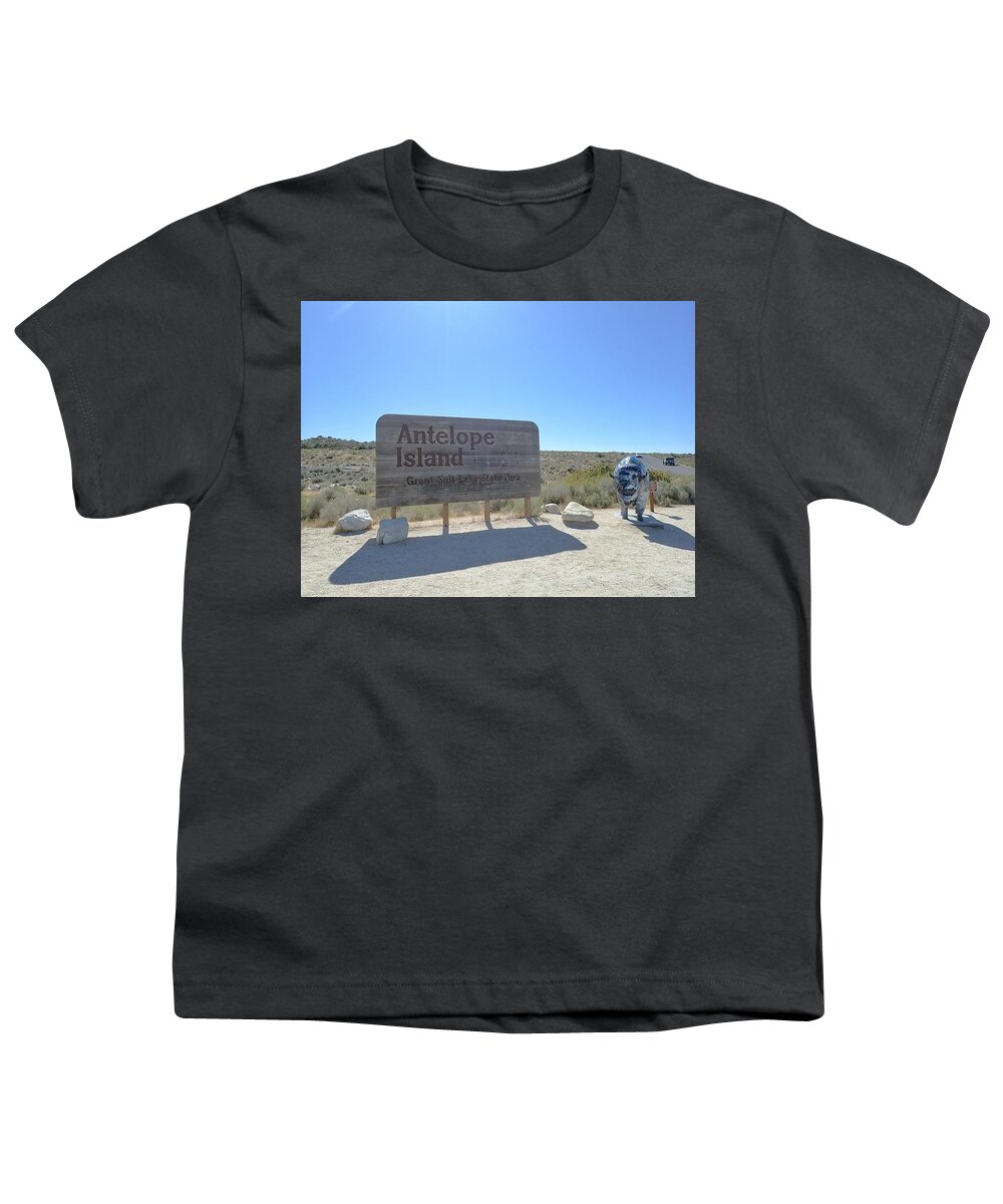 Antelope Island State Park Salt Lake City Utah Youth T-Shirt featuring the photograph Antelope Island State Park Salt Lake City Utah #5 by Susan Jensen