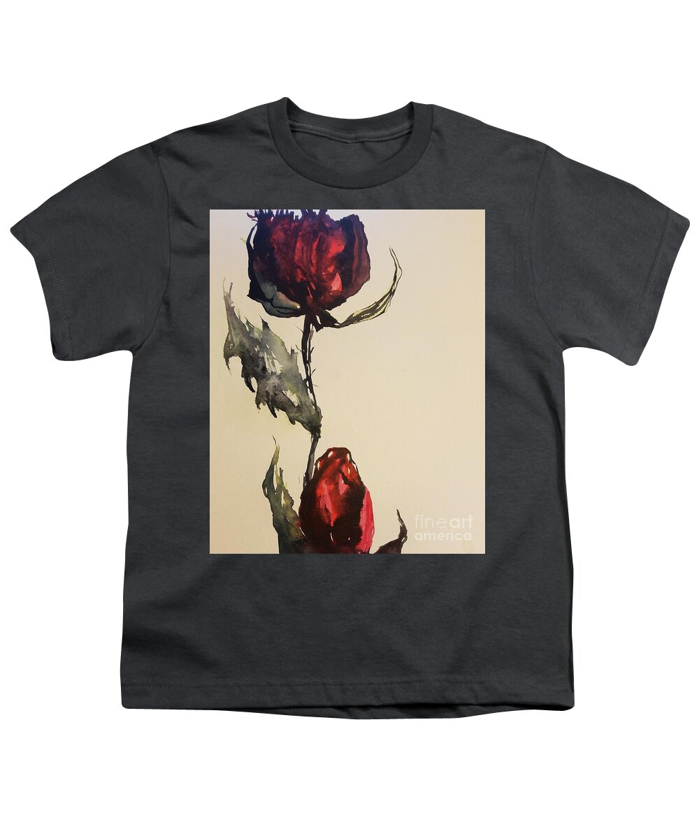 #55 2019 Youth T-Shirt featuring the painting #55 2019 by Han in Huang wong
