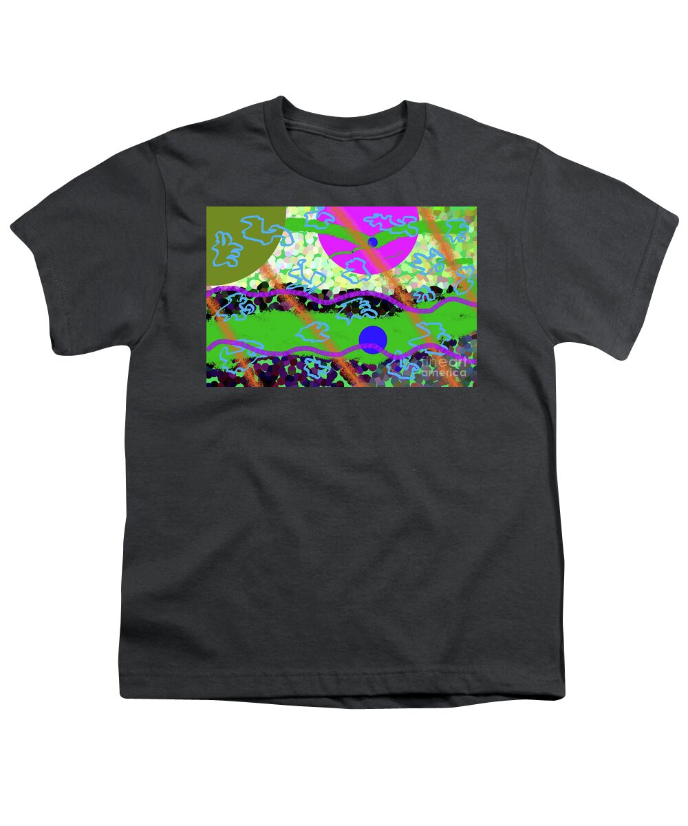 Walter Paul Bebirian: The Bebirian Art Collection Youth T-Shirt featuring the digital art 6-13-2012dabcdefgh by Walter Paul Bebirian