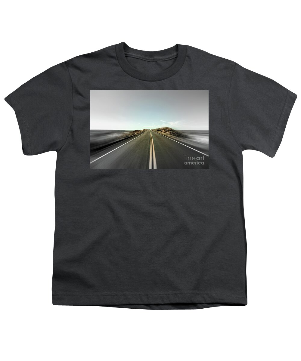 Arizona Youth T-Shirt featuring the photograph Arizona Desert Highway #7 by Raul Rodriguez