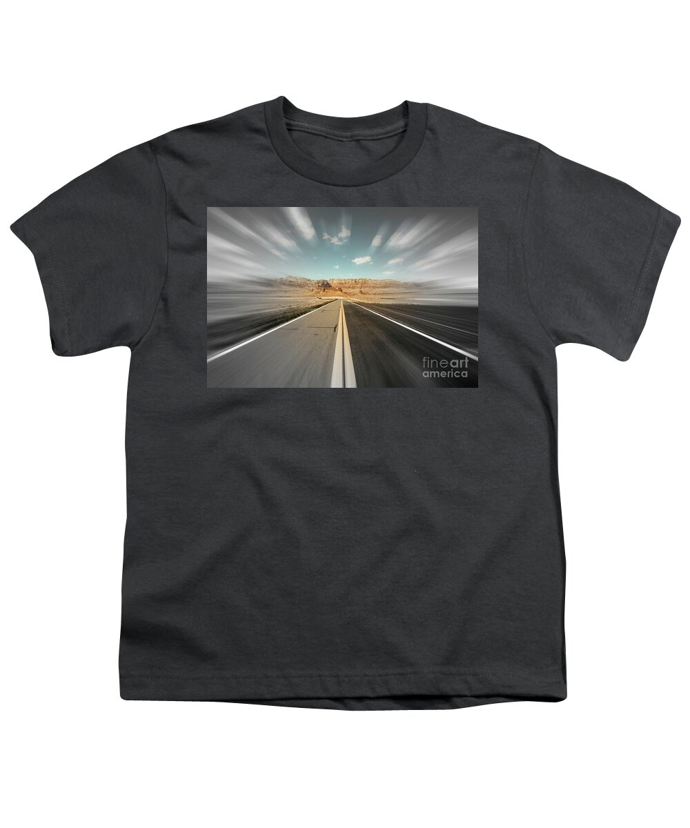 Arizona Youth T-Shirt featuring the photograph Arizona Desert Highway #9 by Raul Rodriguez