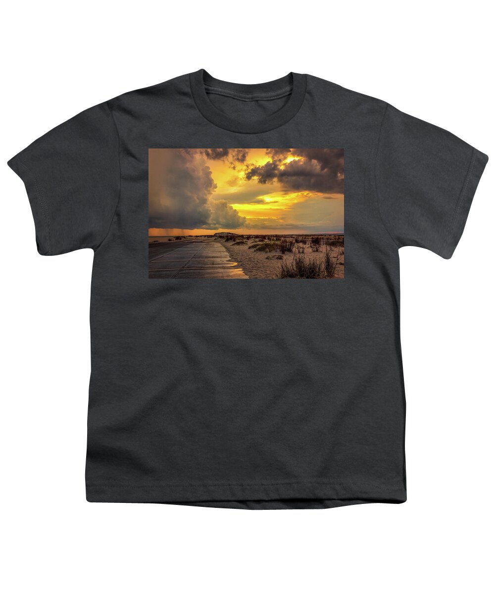 Storm Youth T-Shirt featuring the photograph A storm aglow by Mike Whalen
