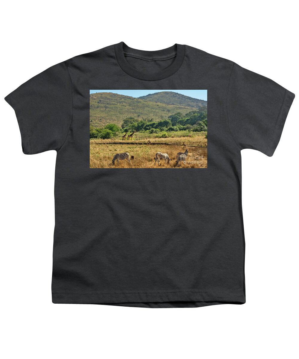 Imfolozi Youth T-Shirt featuring the photograph African Wildlife by Jamie Pham