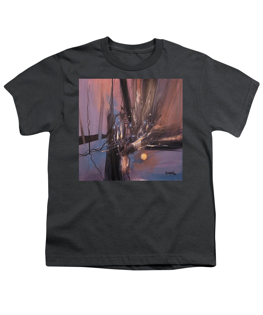 Abstract Youth T-Shirt featuring the painting Afterglow by Tom Shropshire