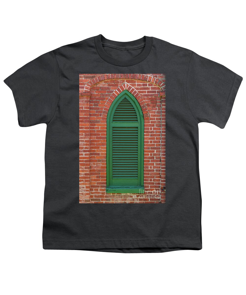 Brick Youth T-Shirt featuring the photograph Aiken Rhett House - Charleston Brick Architecture by Dale Powell