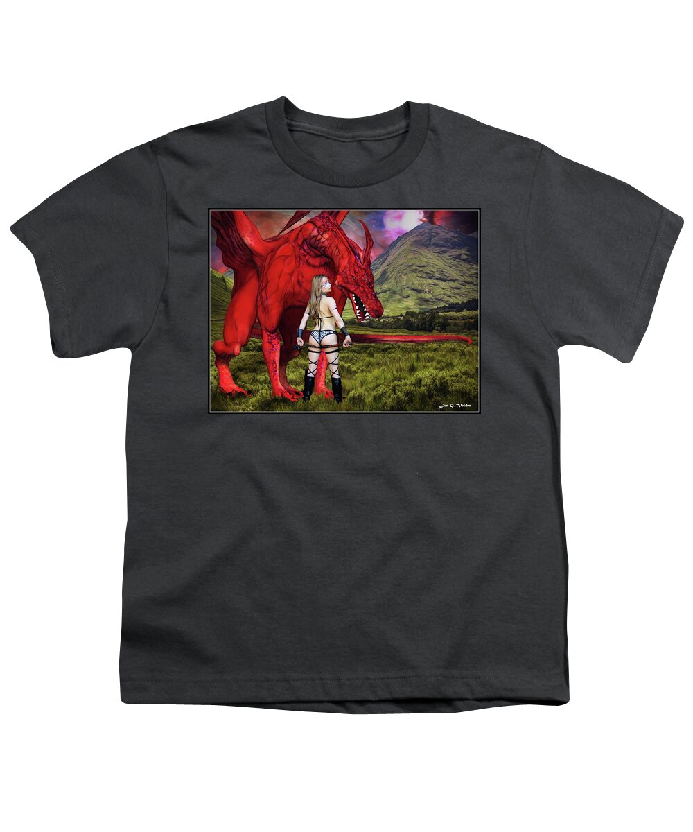 Dragon Youth T-Shirt featuring the photograph Amazon And The Dragon by Jon Volden